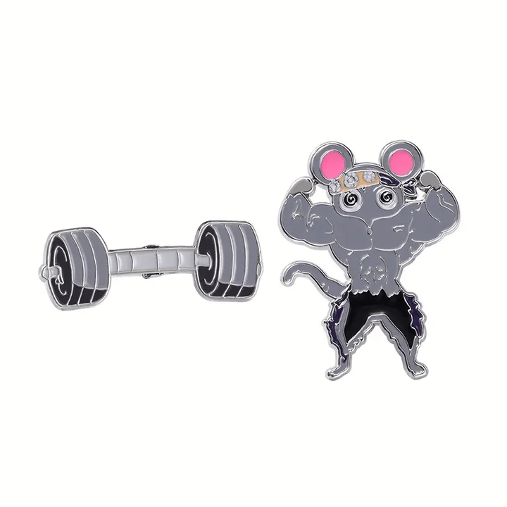 Ninju Barbell Pin - Glitz & Gleam - Brooches - Coastal Charm Creators