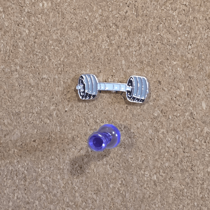 Ninju Barbell Pin - Glitz & Gleam - Brooches - Coastal Charm Creators