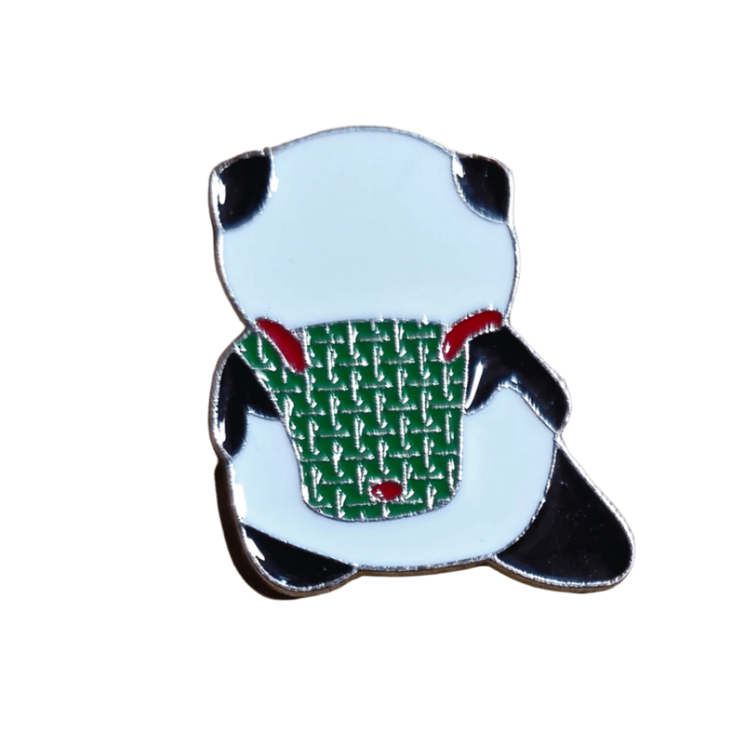 Panda with Pizazz Pin - Glitz & Gleam - Brooches - Coastal Charm Creators