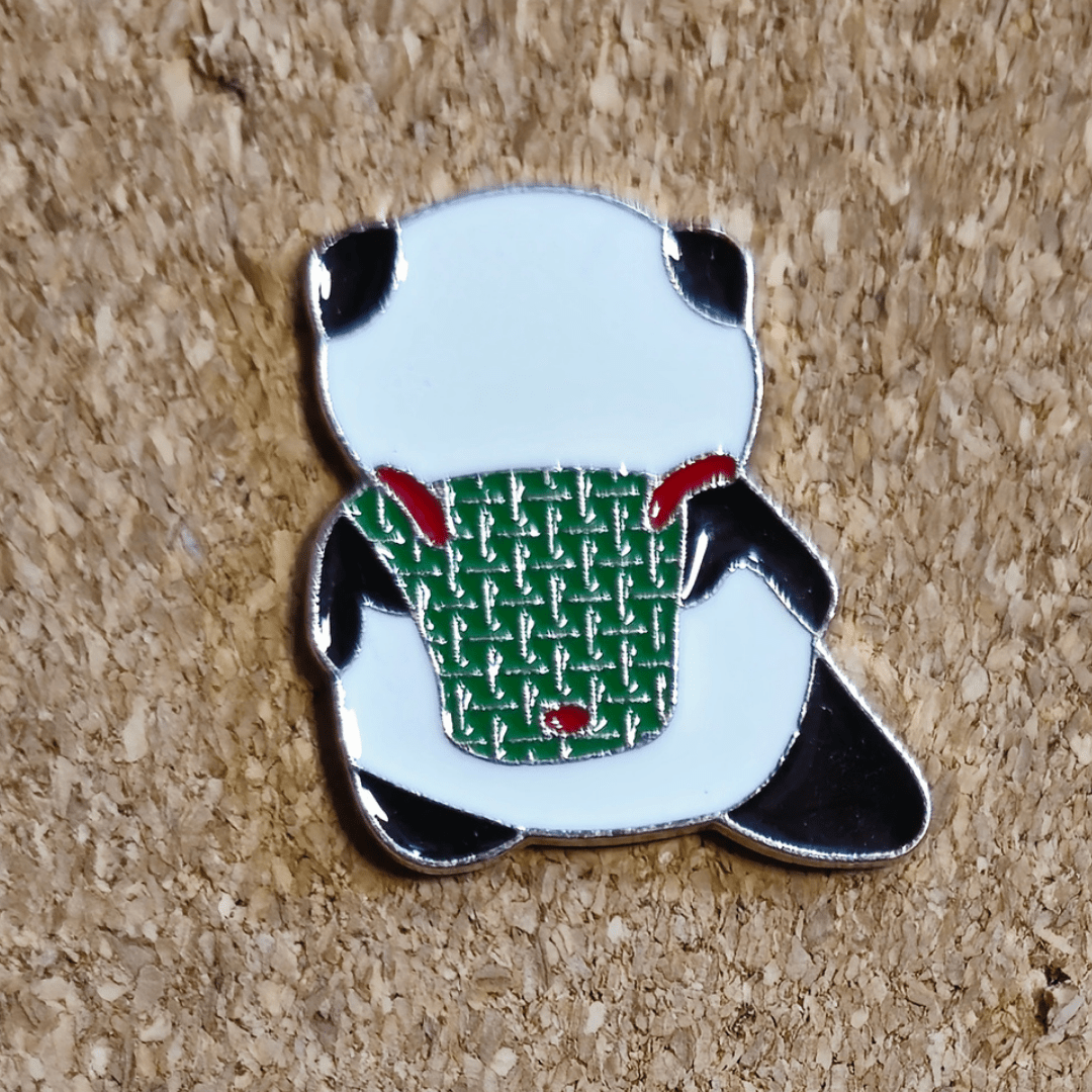 Panda with Pizazz Pin - Glitz & Gleam - Brooches - Coastal Charm Creators