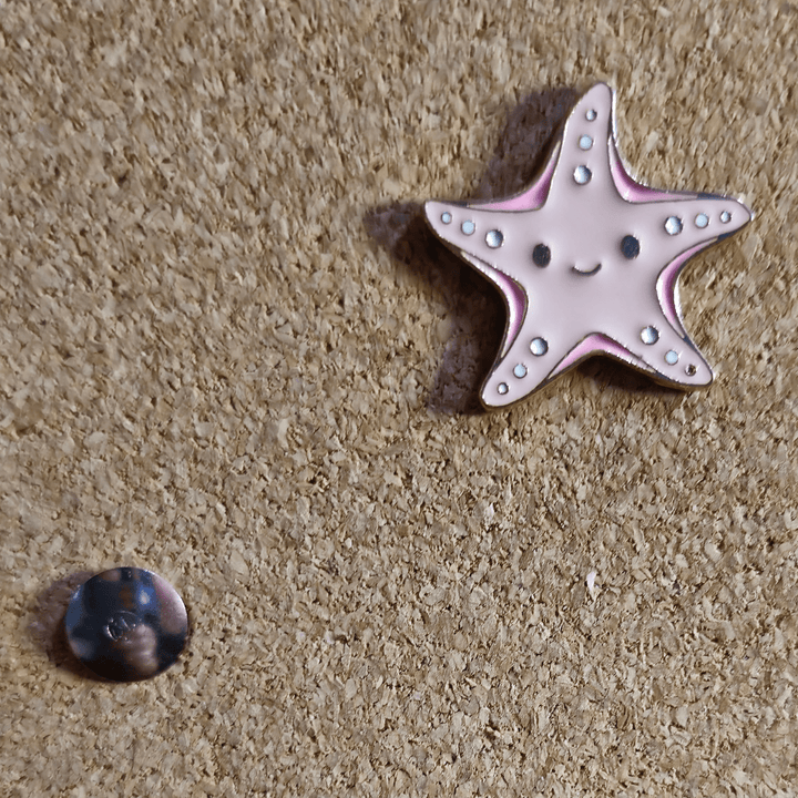 Pink Starfish Pin - Glitz & Gleam - Brooches - Coastal Charm Creators