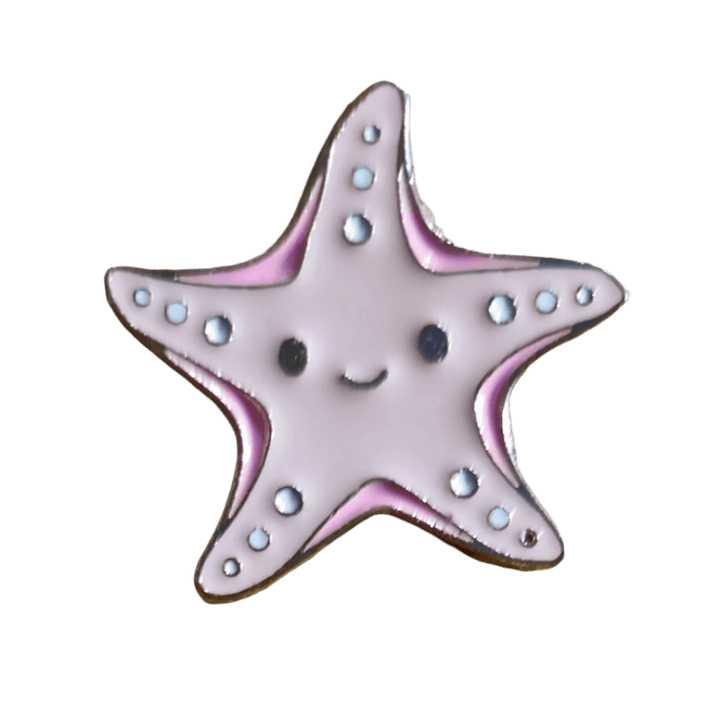 Pink Starfish Pin - Glitz & Gleam - Brooches - Coastal Charm Creators