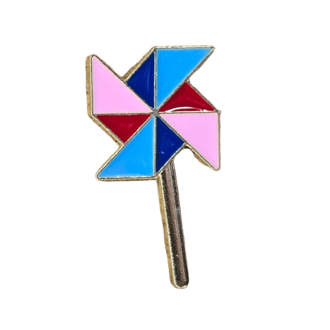 Pinny the Pinwheel Pin - Glitz & Gleam - Brooches - Coastal Charm Creators