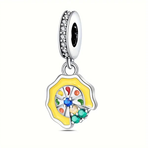 Pizza Party Charm - Coastal Charms - Charm - Coastal Charm Creators