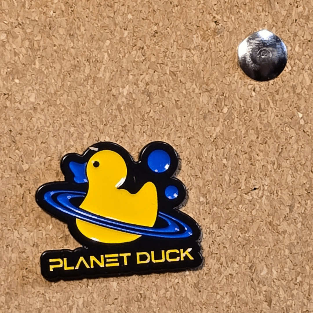 Planet Duck Pin - Glitz & Gleam - Brooches - Coastal Charm Creators