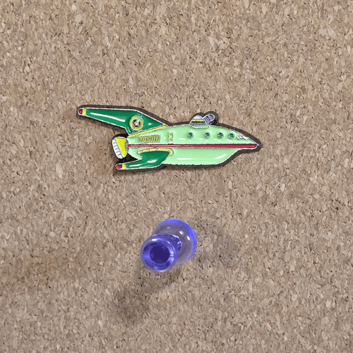 Planet Express Ship Pin - Glitz & Gleam - Brooches - Coastal Charm Creators