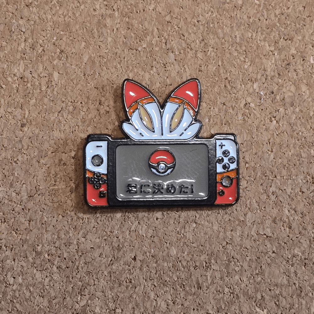 Pokémon Scorbunny Inspired Pin - Glitz & Gleam - Brooches - Coastal Charm Creators