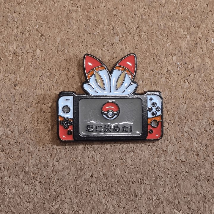 Pokémon Scorbunny Inspired Pin - Glitz & Gleam - Brooches - Coastal Charm Creators