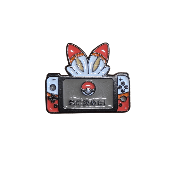 Pokémon Scorbunny Inspired Pin - Glitz & Gleam - Brooches - Coastal Charm Creators