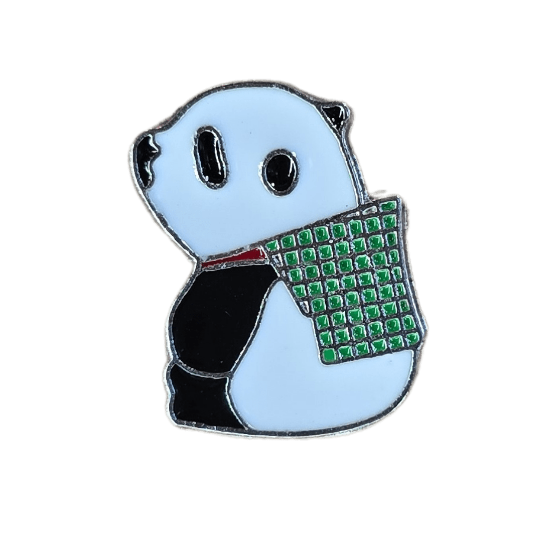 Pondering Panda Pin - Glitz & Gleam - Brooches - Coastal Charm Creators