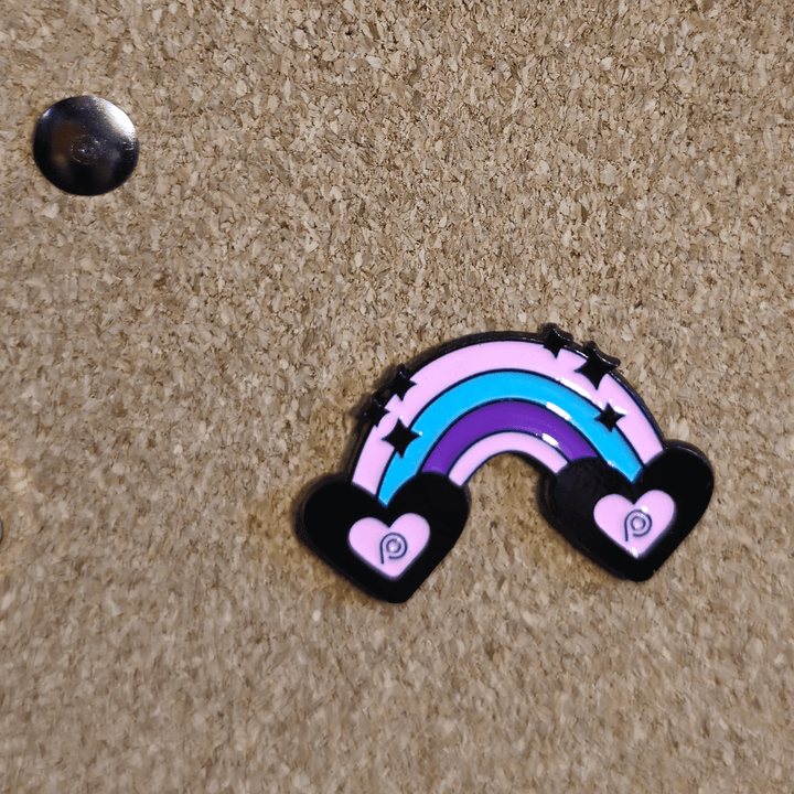 Popfit Heart Rainbow Pin - Glitz & Gleam - Brooches - Coastal Charm Creators