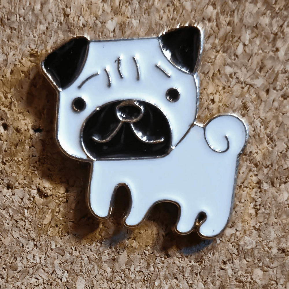 Puggy the Pug Pin - Glitz & Gleam - Brooches - Coastal Charm Creators