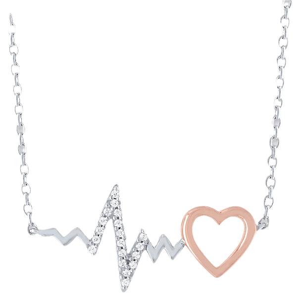 Pulse of Love Necklace - Diamond Dew - Necklace - Coastal Charm Creators