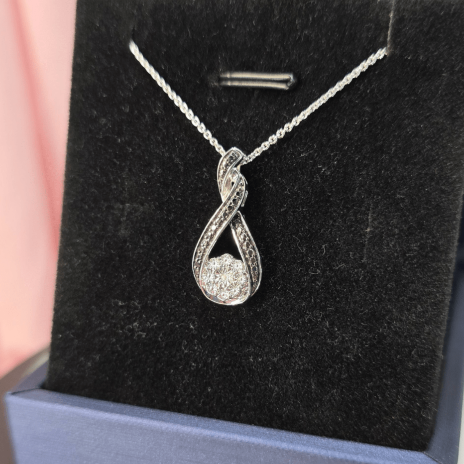 Radiance of Infinity Pendant Necklace - Diamond Dew - Necklace - Coastal Charm Creators