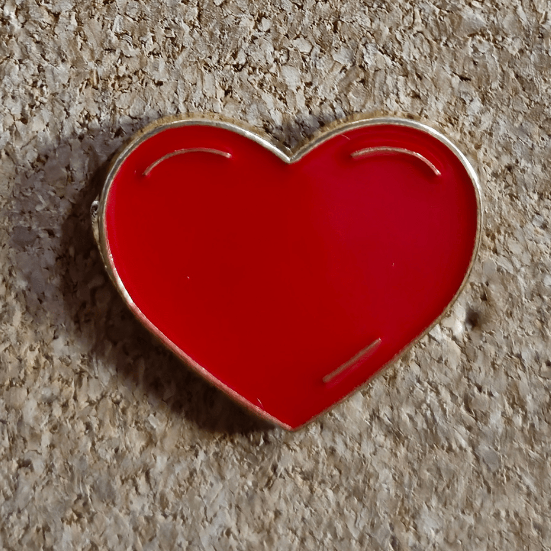 Red Heart Pin - Glitz & Gleam - Brooches - Coastal Charm Creators