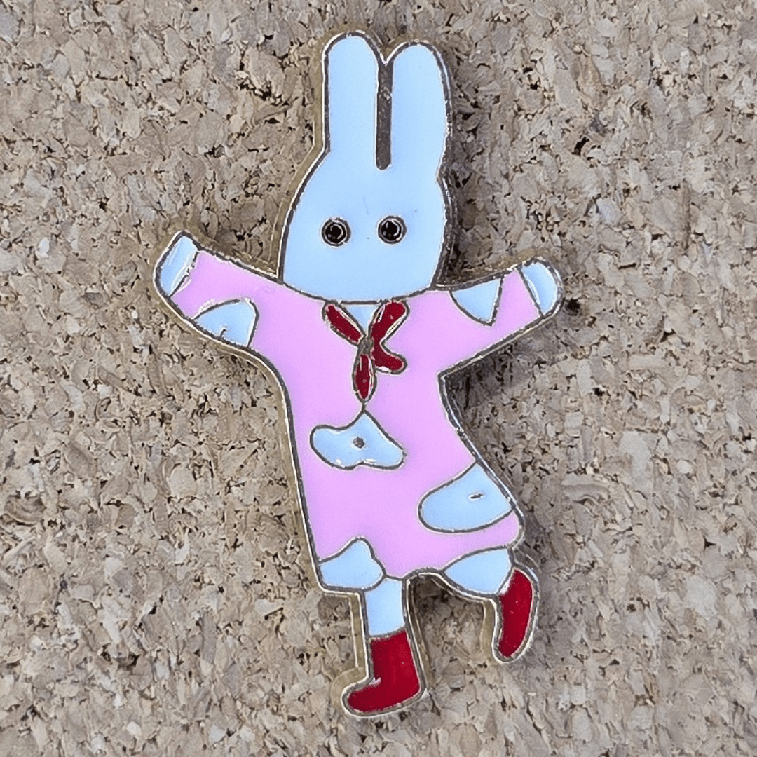 Red Rainboots Bunny Costume Pin - Glitz & Gleam - Brooches - Coastal Charm Creators