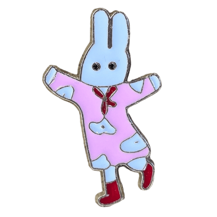 Red Rainboots Bunny Costume Pin - Glitz & Gleam - Brooches - Coastal Charm Creators