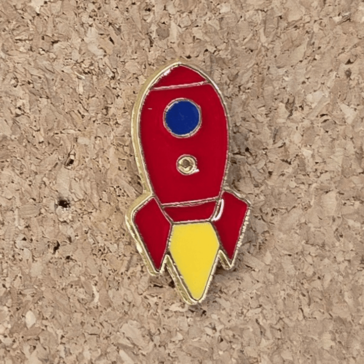 Red Rocket Pin - Glitz & Gleam - Brooches - Coastal Charm Creators