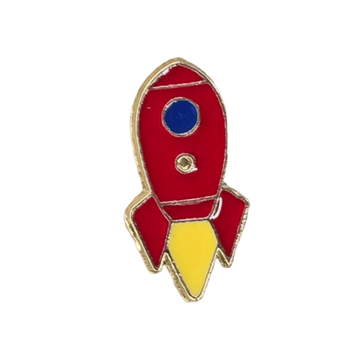 Red Rocket Pin - Glitz & Gleam - Brooches - Coastal Charm Creators