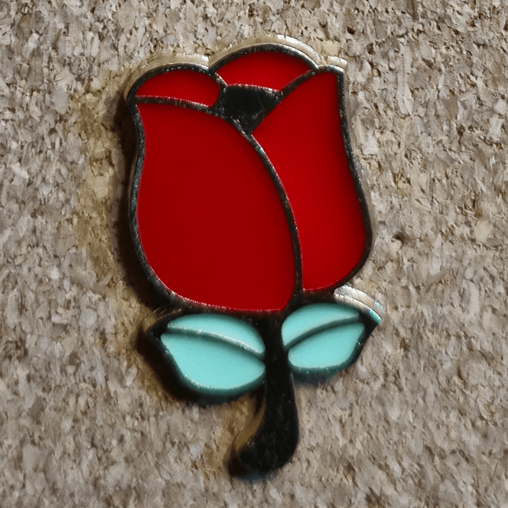 Red Tulip Pin - Glitz & Gleam - Brooches - Coastal Charm Creators