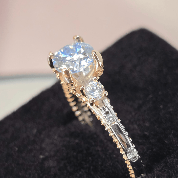 Royal Radiance Engagement Ring - Diamond Dew - Ring - Coastal Charm Creators