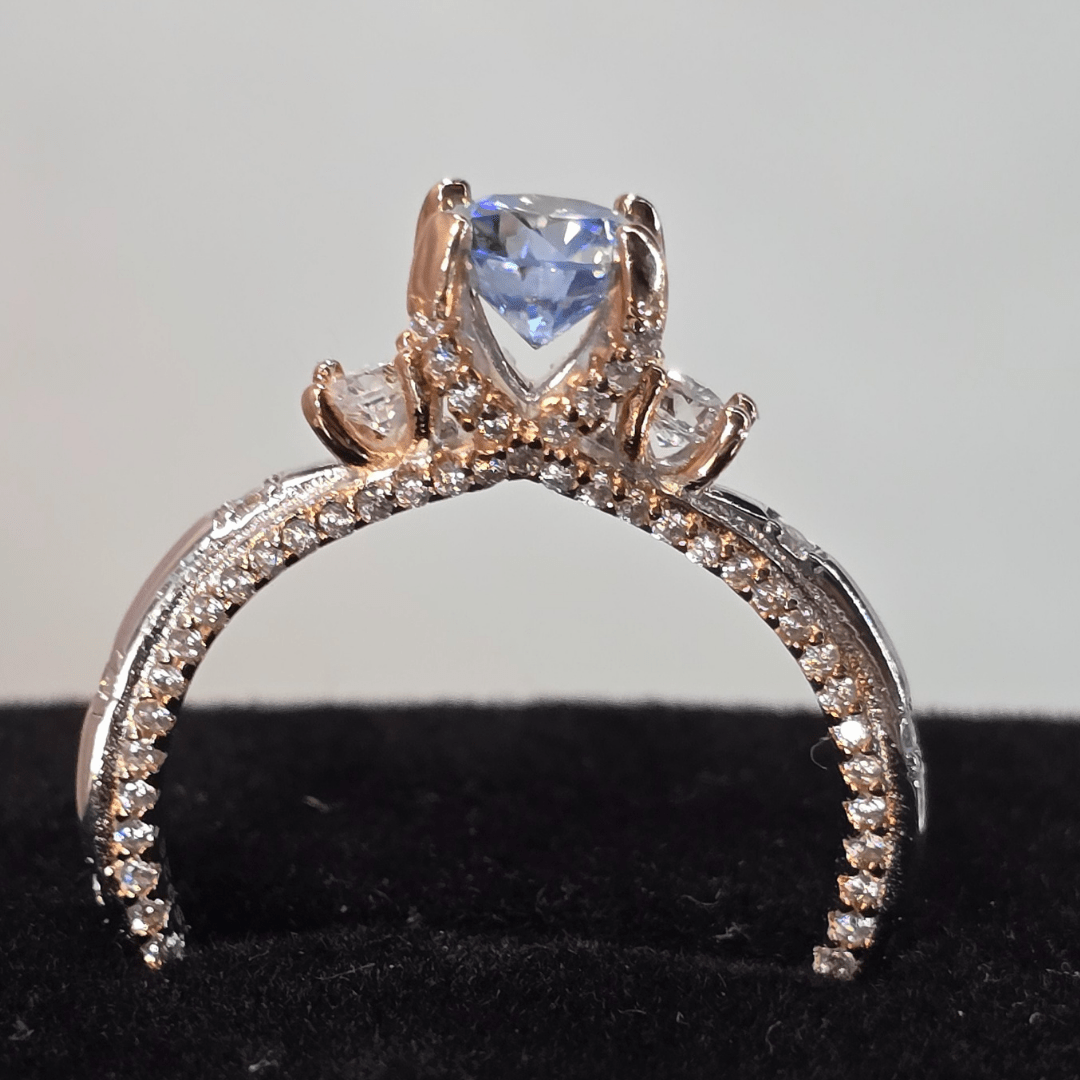 Royal Radiance Engagement Ring - Diamond Dew - Ring - Coastal Charm Creators