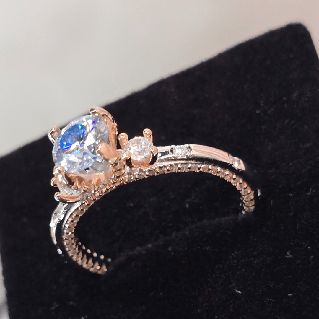 Royal Radiance Engagement Ring - Diamond Dew - Ring - Coastal Charm Creators