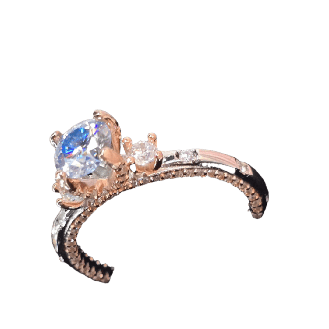 Royal Radiance Engagement Ring - Diamond Dew - Ring - Coastal Charm Creators