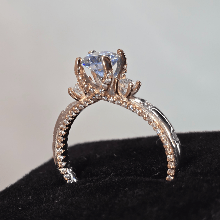 Royal Radiance Engagement Ring - Diamond Dew - Ring - Coastal Charm Creators