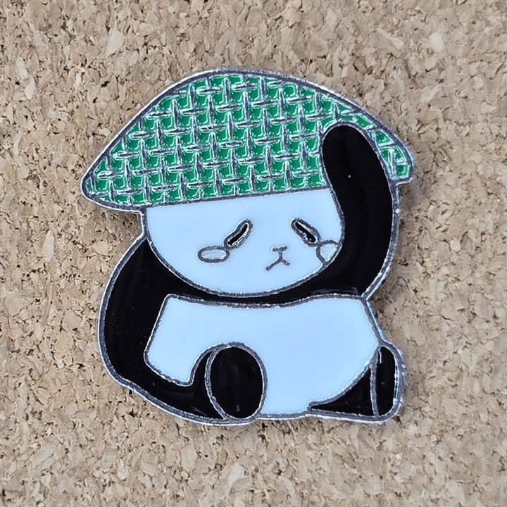 Sad Rice Panda Pin - Glitz & Gleam - Brooches - Coastal Charm Creators