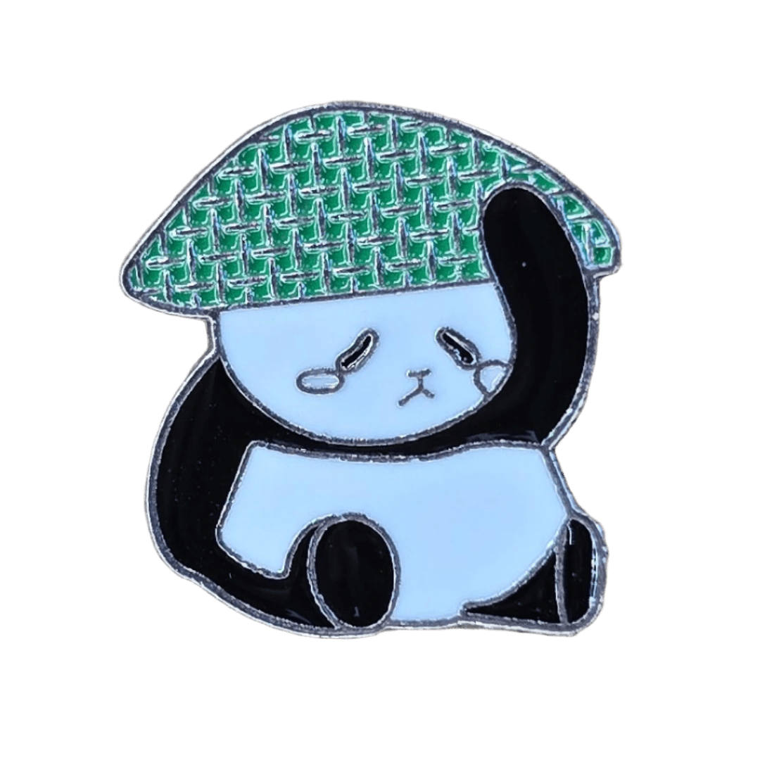 Sad Rice Panda Pin - Glitz & Gleam - Brooches - Coastal Charm Creators