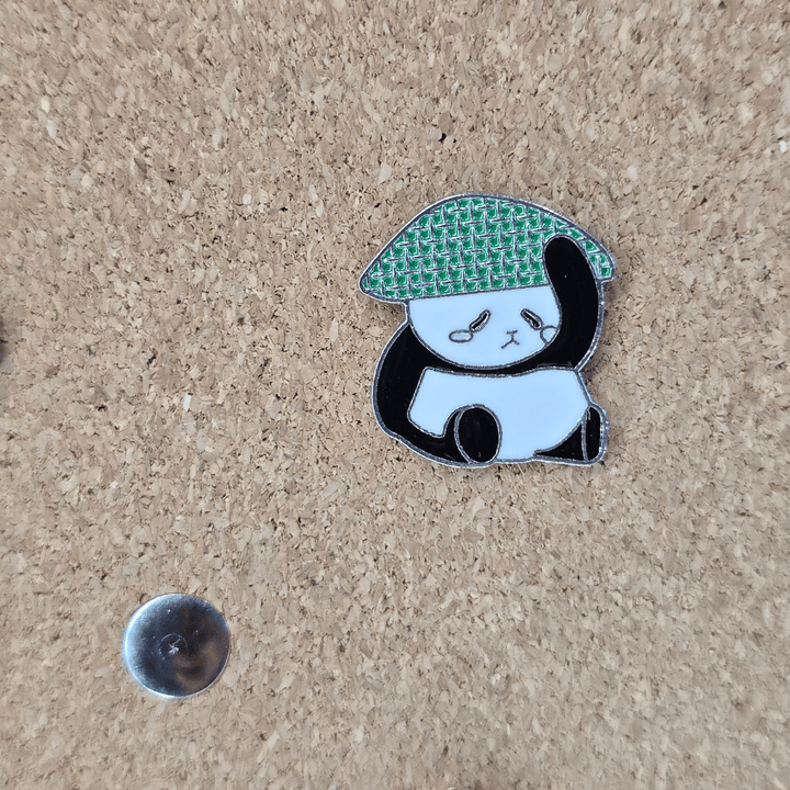 Sad Rice Panda Pin - Glitz & Gleam - Brooches - Coastal Charm Creators