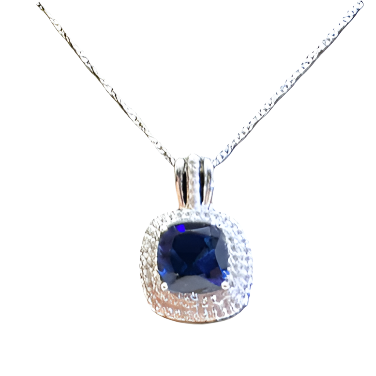 Sapphire Dream - Crown & Opal - Necklace - Coastal Charm Creators