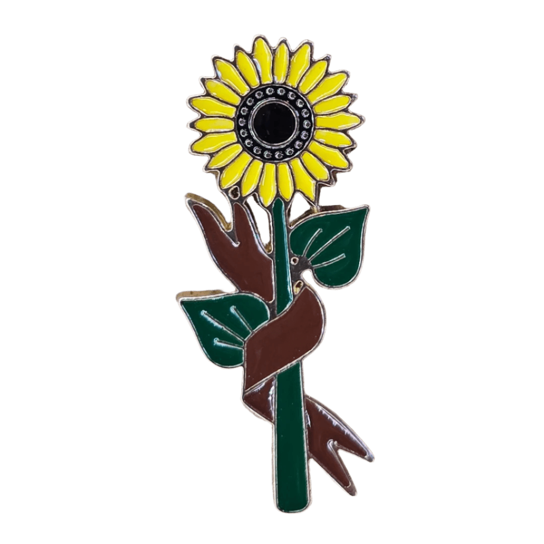 Sashy Sunflower Pin - Glitz & Gleam - Brooches - Coastal Charm Creators