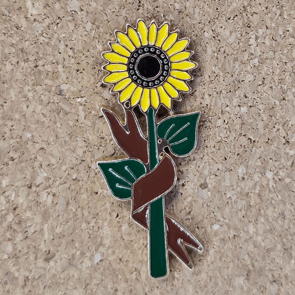 Sashy Sunflower Pin - Glitz & Gleam - Brooches - Coastal Charm Creators