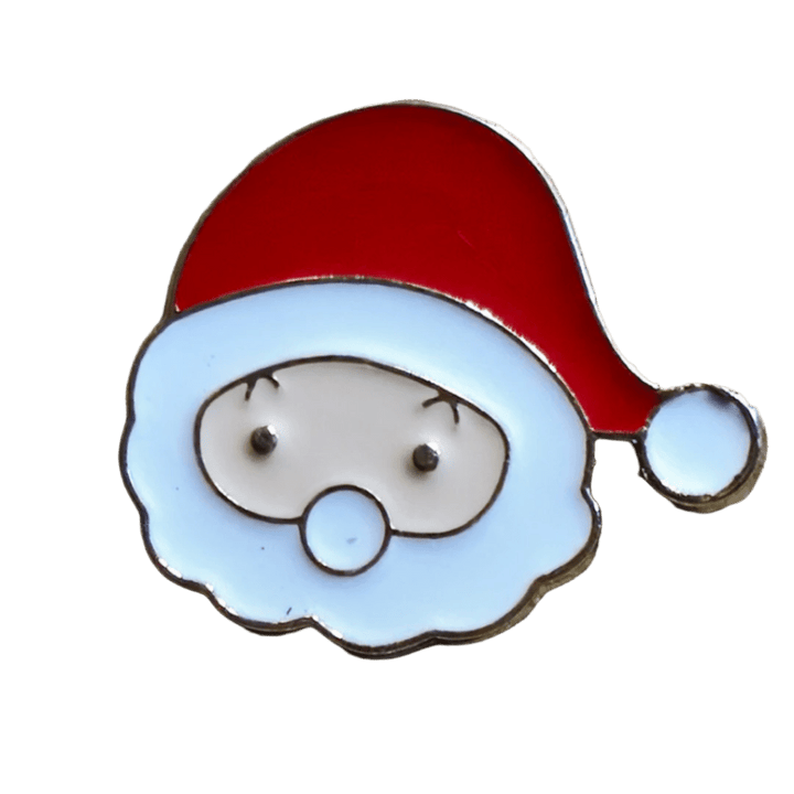 Shocked Santa Pin - Glitz & Gleam - Brooches - Coastal Charm Creators