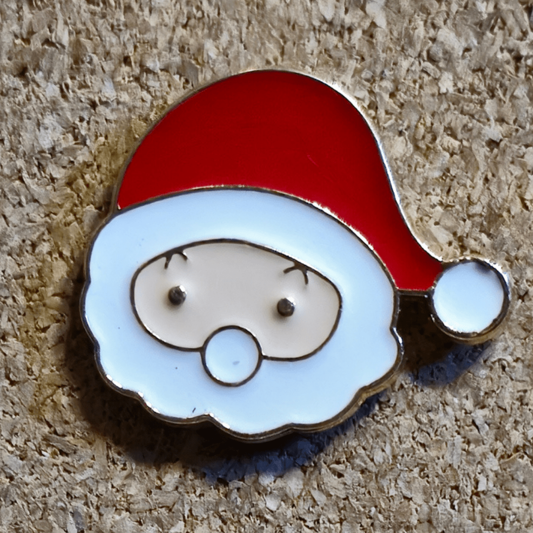 Shocked Santa Pin - Glitz & Gleam - Brooches - Coastal Charm Creators