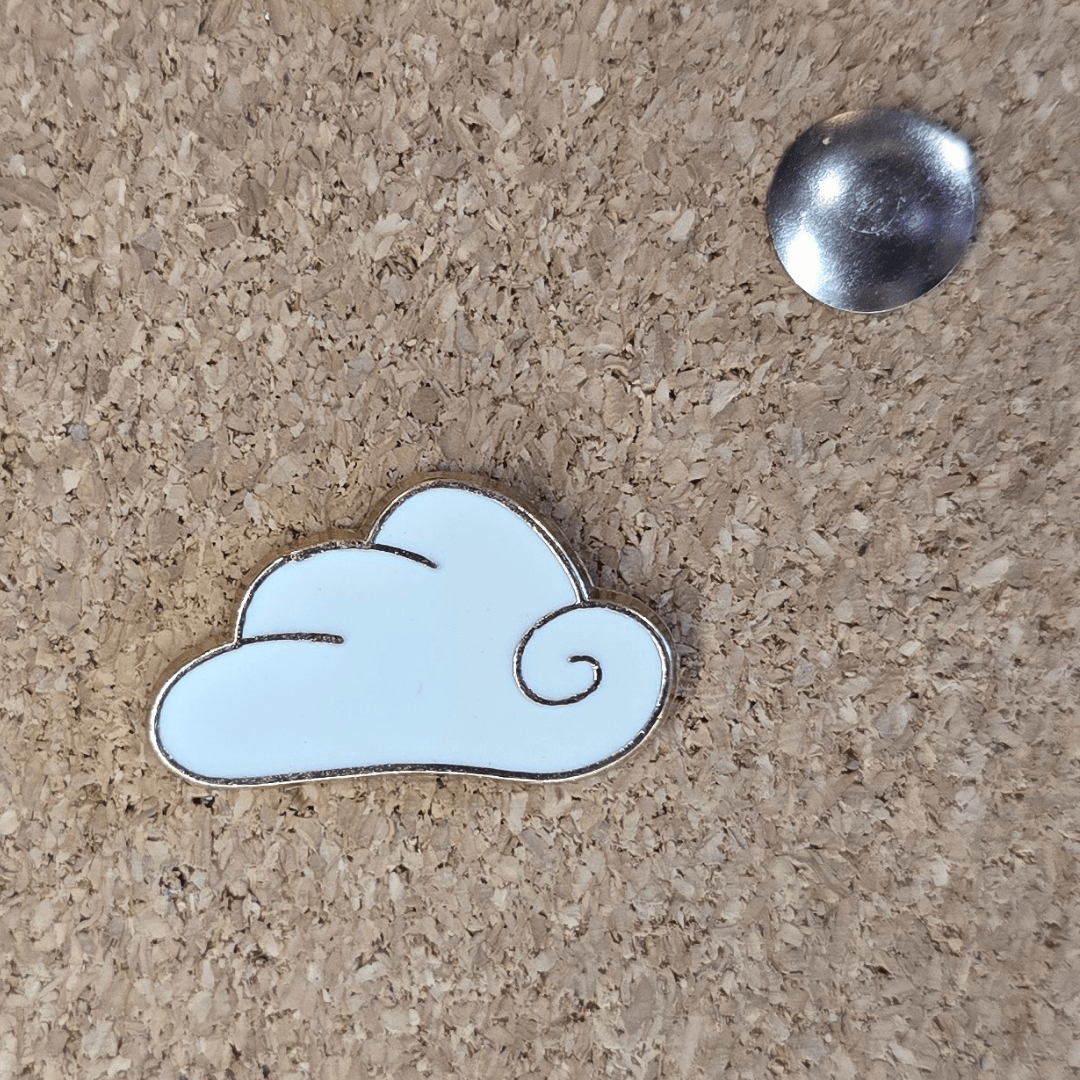 Simple Cloud Pin - Glitz & Gleam - Brooches - Coastal Charm Creators