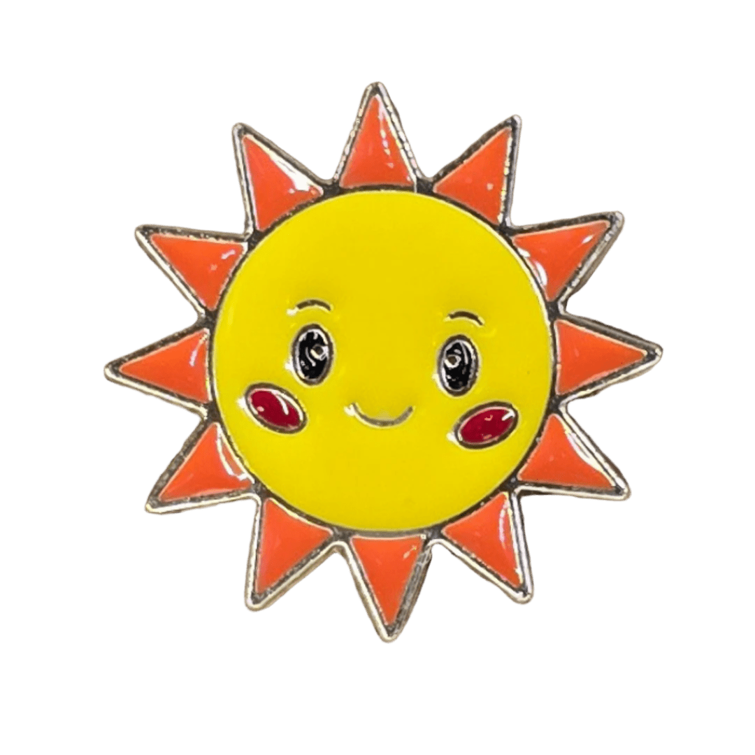 Smilin' Sun Pin - Glitz & Gleam - Brooches - Coastal Charm Creators