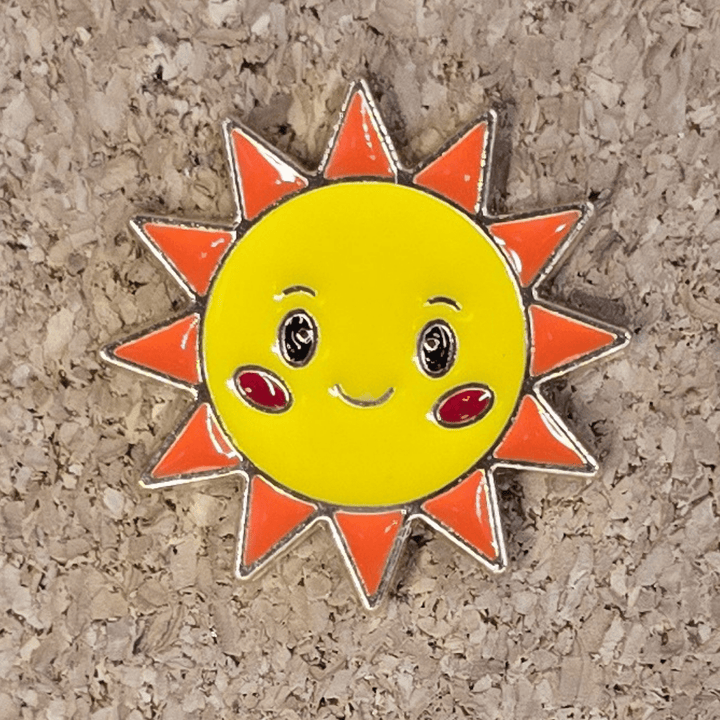 Smilin' Sun Pin - Glitz & Gleam - Brooches - Coastal Charm Creators