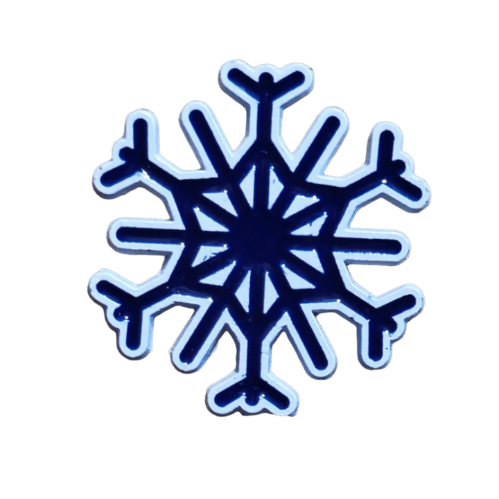 Snowy Snowflake Pin - Glitz & Gleam - Brooches - Coastal Charm Creators