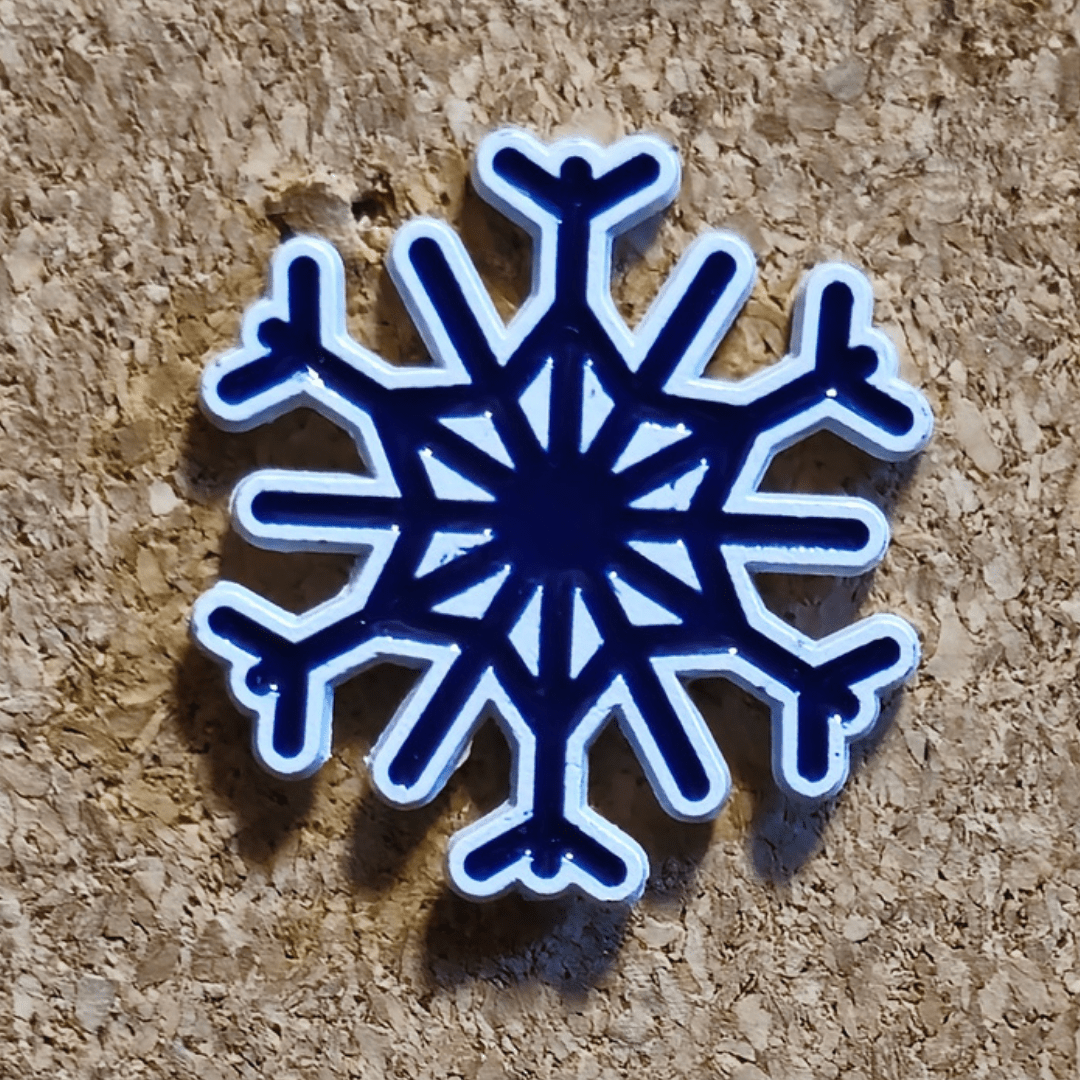 Snowy Snowflake Pin - Glitz & Gleam - Brooches - Coastal Charm Creators