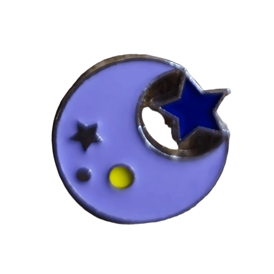 Space Moon Pin - Glitz & Gleam - Brooches - Coastal Charm Creators