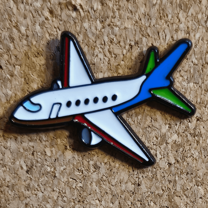 Stereoscopic Plane Pin - Glitz & Gleam - Brooches - Coastal Charm Creators