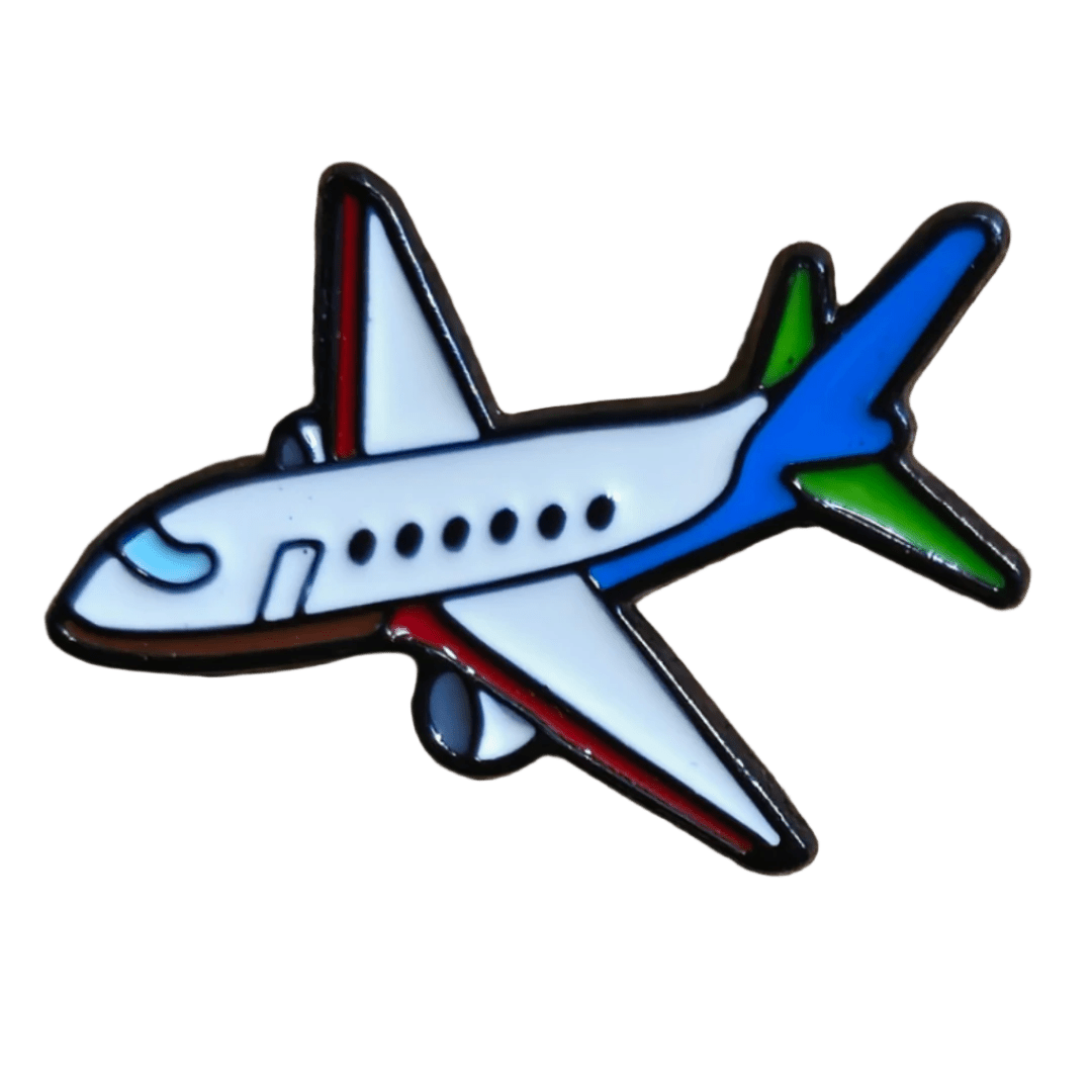 Stereoscopic Plane Pin - Glitz & Gleam - Brooches - Coastal Charm Creators