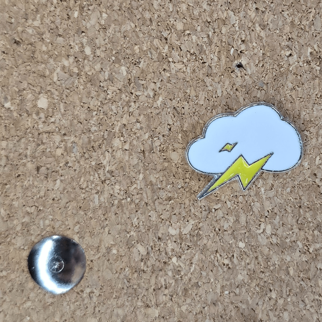 Storm Cloud Pin - Glitz & Gleam - Brooches - Coastal Charm Creators