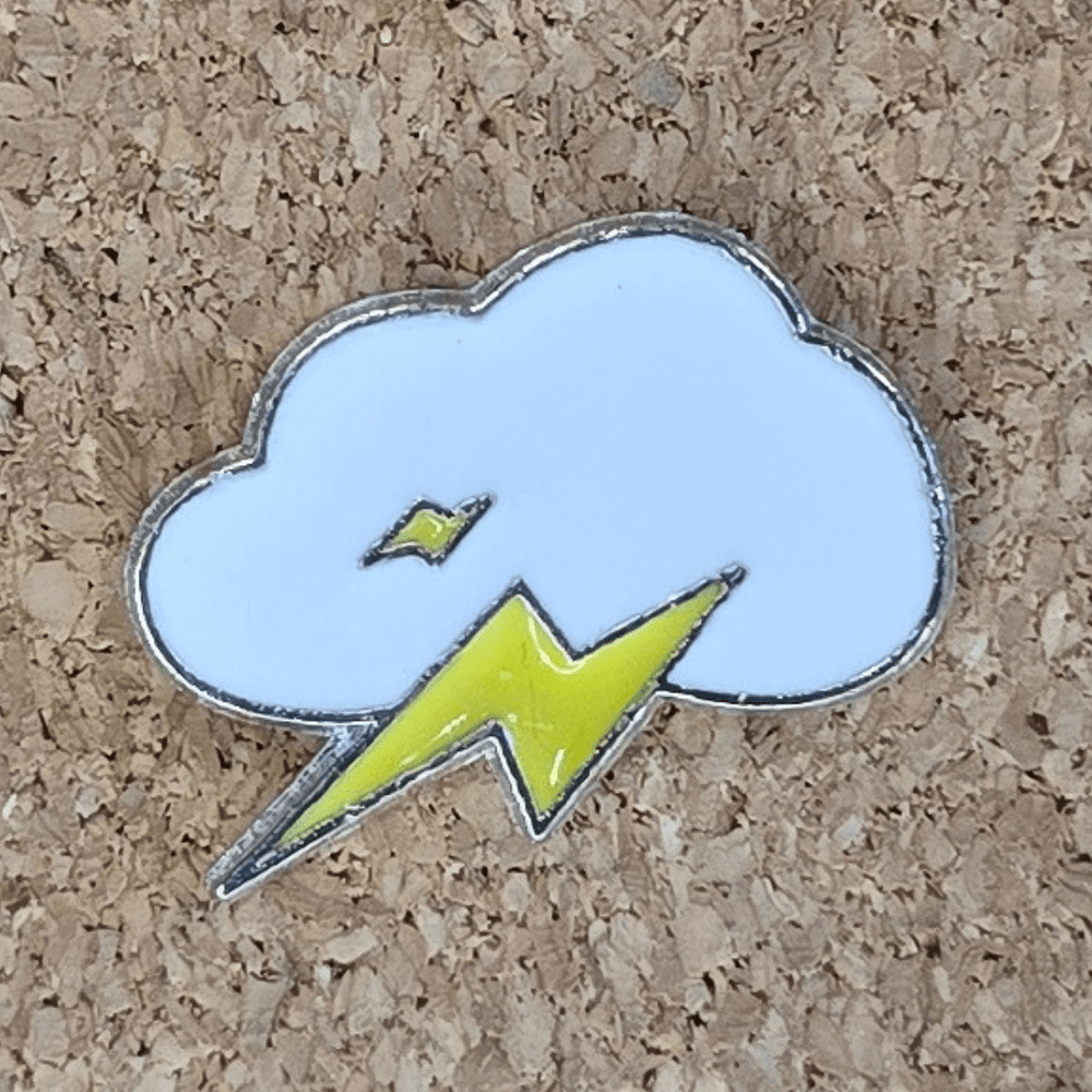 Storm Cloud Pin - Glitz & Gleam - Brooches - Coastal Charm Creators