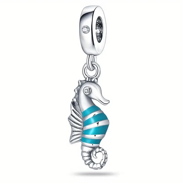 Striped Sea Seahorse Charm - Coastal Charms - Charm - Coastal Charm Creators