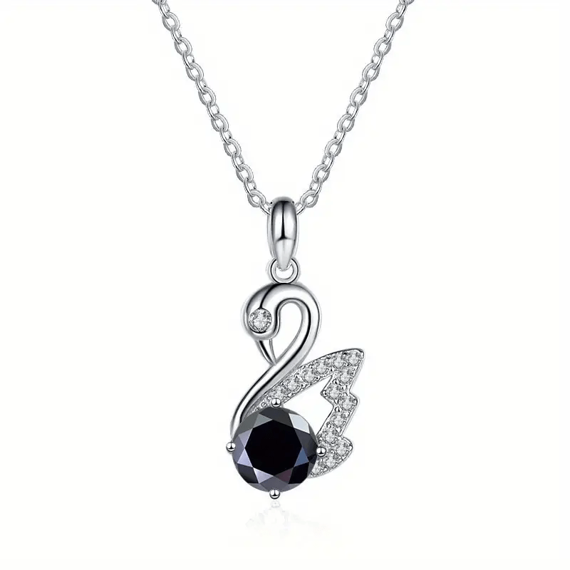 Swan Diamond Motiff Necklace - Diamond Dew - Necklace - Coastal Charm Creators