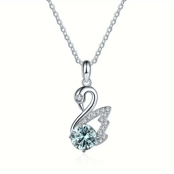 Swan Diamond Motiff Necklace - Diamond Dew - Necklace - Coastal Charm Creators